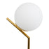 GLOBOSTAR® ELFIS 01551 Μοντέρνο Επιτραπέζιο Φωτιστικό Πορτατίφ με Ντουί 1 x E27 AC 220-240V IP20 - Χρυσό & Λευκό - Μ15 x Π15 x Υ53cm - ledmania.gr