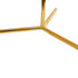 GLOBOSTAR® ELFIS 01551 Μοντέρνο Επιτραπέζιο Φωτιστικό Πορτατίφ με Ντουί 1 x E27 AC 220-240V IP20 - Χρυσό & Λευκό - Μ15 x Π15 x Υ53cm - ledmania.gr