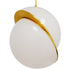 GLOBOSTAR® HUDSON 01555 Μοντέρνο Κρεμαστό Φωτιστικό Οροφής με Ντουί 1 x E27 AC 220-240V IP20 - Λευκό & Χρυσό - Μ30 x Π30 x Υ34cm - ledmania.gr