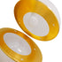 GLOBOSTAR® HUDSON 01555 Μοντέρνο Κρεμαστό Φωτιστικό Οροφής με Ντουί 1 x E27 AC 220-240V IP20 - Λευκό & Χρυσό - Μ30 x Π30 x Υ34cm - ledmania.gr