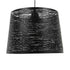 GLOBOSTAR® ACCADEMIA 01556 Μοντέρνο Κρεμαστό Φωτιστικό Οροφής με Ντουί 1 x E27 AC 220-240V IP20 - Μαύρο - Μ35 x Π35 x Υ25cm - ledmania.gr