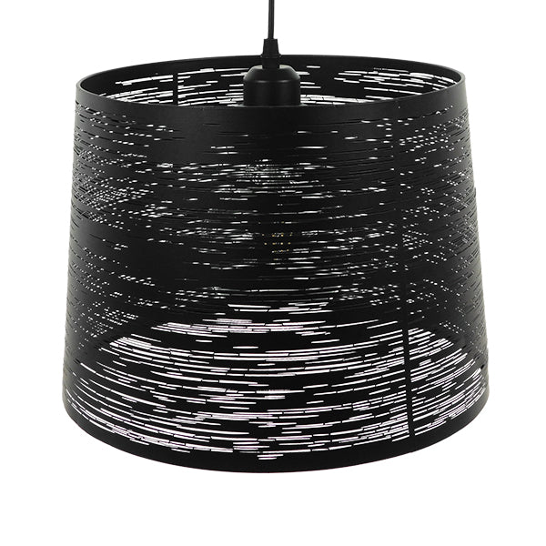 GLOBOSTAR® ACCADEMIA 01556 Μοντέρνο Κρεμαστό Φωτιστικό Οροφής με Ντουί 1 x E27 AC 220-240V IP20 - Μαύρο - Μ35 x Π35 x Υ25cm - ledmania.gr
