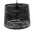 GLOBOSTAR® ACCADEMIA 01556 Μοντέρνο Κρεμαστό Φωτιστικό Οροφής με Ντουί 1 x E27 AC 220-240V IP20 - Μαύρο - Μ35 x Π35 x Υ25cm - ledmania.gr