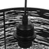 GLOBOSTAR® ACCADEMIA 01556 Μοντέρνο Κρεμαστό Φωτιστικό Οροφής με Ντουί 1 x E27 AC 220-240V IP20 - Μαύρο - Μ35 x Π35 x Υ25cm - ledmania.gr