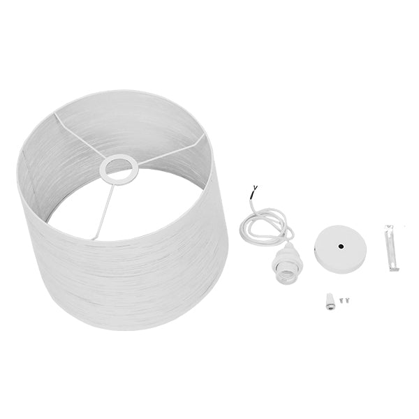 GloboStar® ACCADEMIA 01557 Μοντέρνο Industrial Κρεμαστό Φωτιστικό Οροφής Μονόφωτο 1 x E27 Μεταλλικό Λευκό Καμπάνα Φ35 x Υ25cm - ledmania.gr