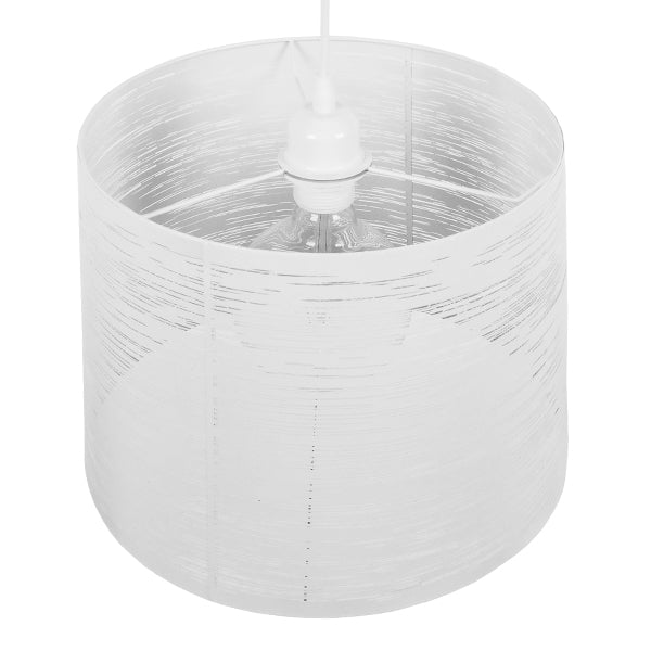 GloboStar® ACCADEMIA 01557 Μοντέρνο Industrial Κρεμαστό Φωτιστικό Οροφής Μονόφωτο 1 x E27 Μεταλλικό Λευκό Καμπάνα Φ35 x Υ25cm - ledmania.gr