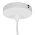 GloboStar® ACCADEMIA 01557 Μοντέρνο Industrial Κρεμαστό Φωτιστικό Οροφής Μονόφωτο 1 x E27 Μεταλλικό Λευκό Καμπάνα Φ35 x Υ25cm - ledmania.gr