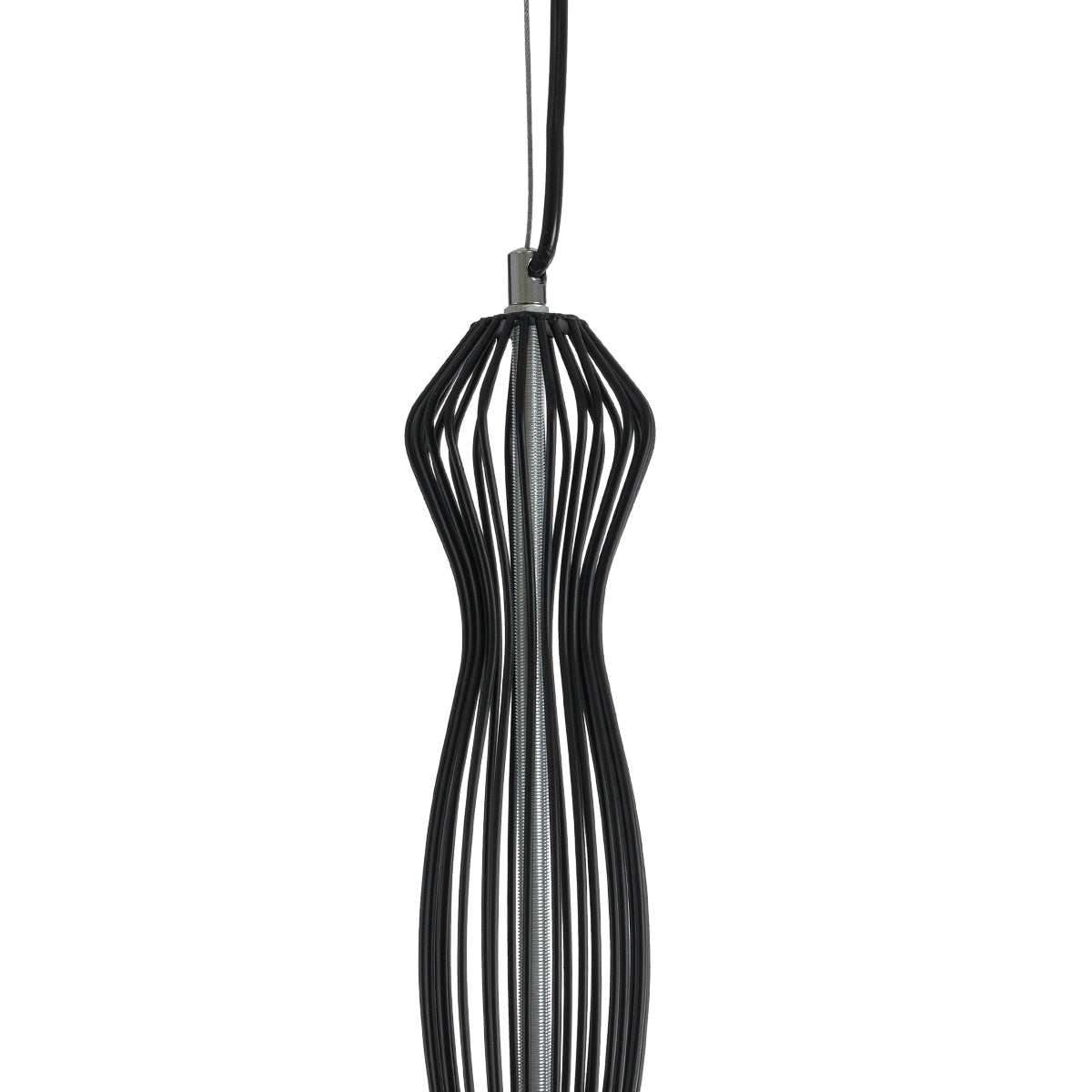 GLOBOSTAR® LILY 01560 Vintage Κρεμαστό Φωτιστικό Οροφής με Ντουί 1 x E27 AC 220-240V IP20 - Μαύρο & Λευκό - Μ25 x Π25 x Υ67cm - ledmania.gr