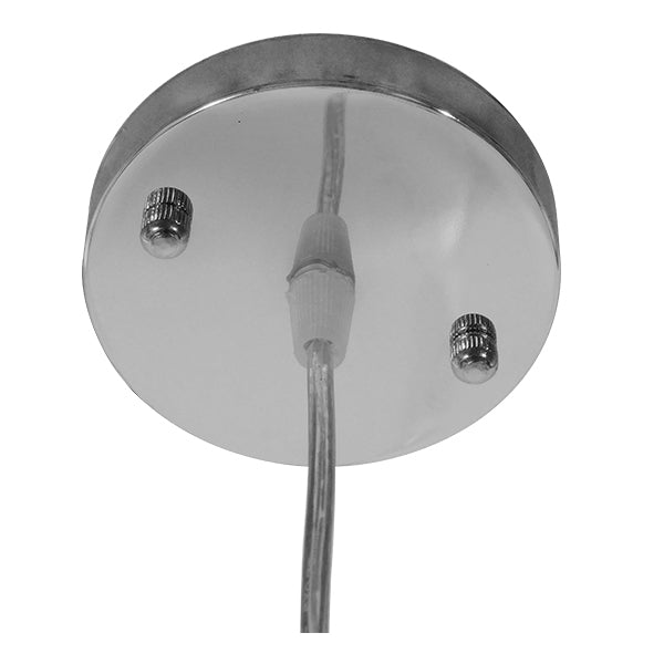 GloboStar® PLAYROOM 01562 Vintage Κρεμαστό Φωτιστικό Καπέλο Μονόφωτο 1 x E27 IP20 Λευκό Rattan - Μ32 x Π32 x Υ27cm - ledmania.gr
