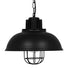 GloboStar® HARROW 01571 Vintage Κρεμαστό Φωτιστικό Καμπάνα Μονόφωτο 1 x E27 IP20 Μαύρο Μέταλλο Μ33 x Π33 x Υ32cm - ledmania.gr