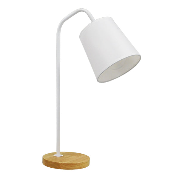 GLOBOSTAR® RIBBON 01574 Μοντέρνο Επιτραπέζιο Φωτιστικό Πορτατίφ με Ντουί 1 x E27 AC 220-240V IP20 - Λευκό & Μπεζ - Μ15 x Π30 x Υ49cm - ledmania.gr