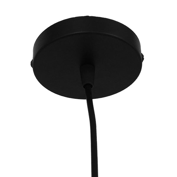 GLOBOSTAR® OMICRON 01578 Μοντέρνο Κρεμαστό Φωτιστικό Οροφής με Ντουί 1 x E27 AC 220-240V IP20 - Μαύρο - Μ33 x Π4 x Υ33cm - ledmania.gr