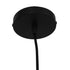 GLOBOSTAR® OMICRON 01578 Μοντέρνο Κρεμαστό Φωτιστικό Οροφής με Ντουί 1 x E27 AC 220-240V IP20 - Μαύρο - Μ33 x Π4 x Υ33cm - ledmania.gr