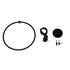 GLOBOSTAR® OMICRON 01578 Μοντέρνο Κρεμαστό Φωτιστικό Οροφής με Ντουί 1 x E27 AC 220-240V IP20 - Μαύρο - Μ33 x Π4 x Υ33cm - ledmania.gr