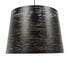 GloboStar® ACCADEMIA 01584 Μοντέρνο Industrial Κρεμαστό Φωτιστικό Οροφής Μονόφωτο 1 x E27 Μεταλλικό Μαύρο - Χρυσό Καμπάνα Φ35 x Υ25cm - ledmania.gr