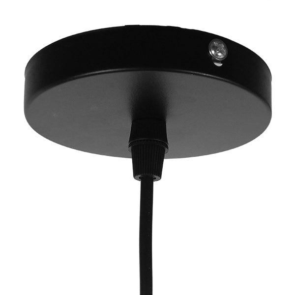 GloboStar® ACCADEMIA 01584 Μοντέρνο Industrial Κρεμαστό Φωτιστικό Οροφής Μονόφωτο 1 x E27 Μεταλλικό Μαύρο - Χρυσό Καμπάνα Φ35 x Υ25cm - ledmania.gr