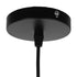 GloboStar® ACCADEMIA 01584 Μοντέρνο Industrial Κρεμαστό Φωτιστικό Οροφής Μονόφωτο 1 x E27 Μεταλλικό Μαύρο - Χρυσό Καμπάνα Φ35 x Υ25cm - ledmania.gr