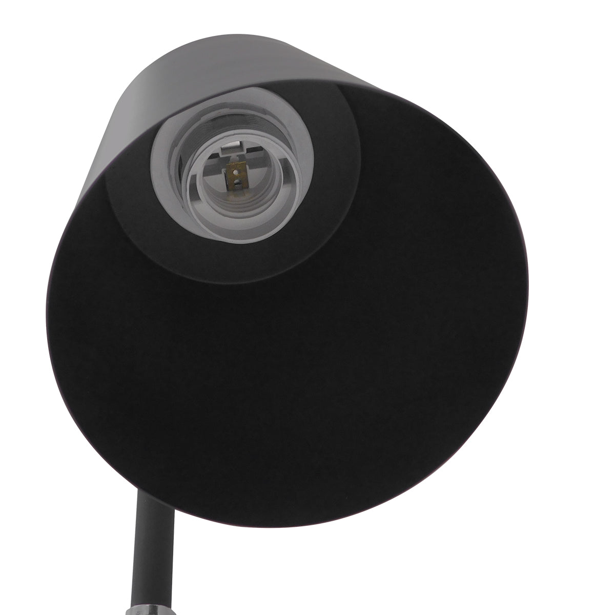 GloboStar® RIBBON 01585 Μοντέρνο Επιδαπέδιο Φωτιστικό Μονόφωτο 1 x E27 IP20 Μαύρο Μέταλλο με Μπεζ Ξύλο - Μ13 x Π13 x Υ164cm - ledmania.gr