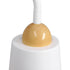GloboStar® RIBBON 01586 Μοντέρνο Φωτιστικό Δαπέδου Μονόφωτο 1 x E27 Λευκό Μεταλλικό Καμπάνα με Εφέ Ξύλου D13 x H164cm