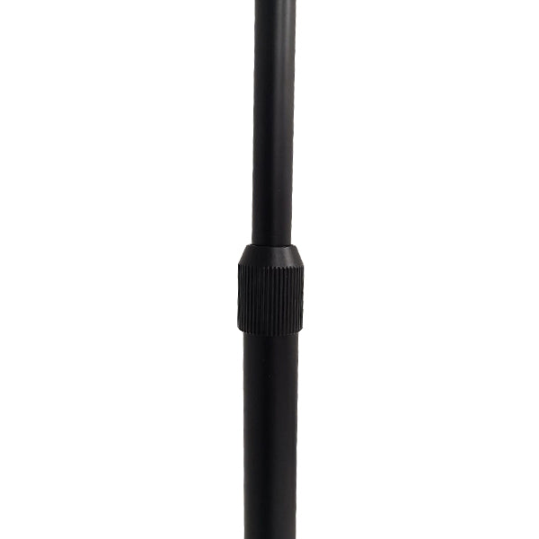 GloboStar® IMPERIAL 01587 Μοντέρνο Επιδαπέδιο Φωτιστικό Μονόφωτο 1 x E27 IP20 Μαύρο Μέταλλο, Μαύρο Ύφασμα με Μαύρο Μάρμαρο - Μ38 x Π38 x Υ172cm - ledmania.gr
