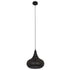 GloboStar® JANIS 01590 Μοντέρνο Κρεμαστό Φωτιστικό Καμπάνα Μονόφωτο 1 x E27 IP20 Μαύρο & Χρυσό Μέταλλο - Μ30 x Π30 x Υ30cm - ledmania.gr