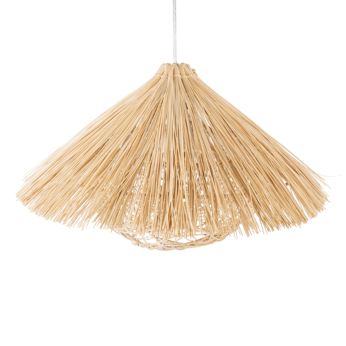 GLOBOSTAR® CHEOPE 01599 Boho Κρεμαστό Φωτιστικό Οροφής με Ντουί 1 x E27 AC 220-240V IP20 - Μπεζ - Μ45 x Π45 x Υ35cm - ledmania.gr