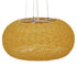 GloboStar® FIJI INCASS Vintage Κρεμαστό Φωτιστικό Οροφής Πολύφωτο 5 x E27 Μπέζ Rattan Φ60 x Υ29cm - ledmania.gr