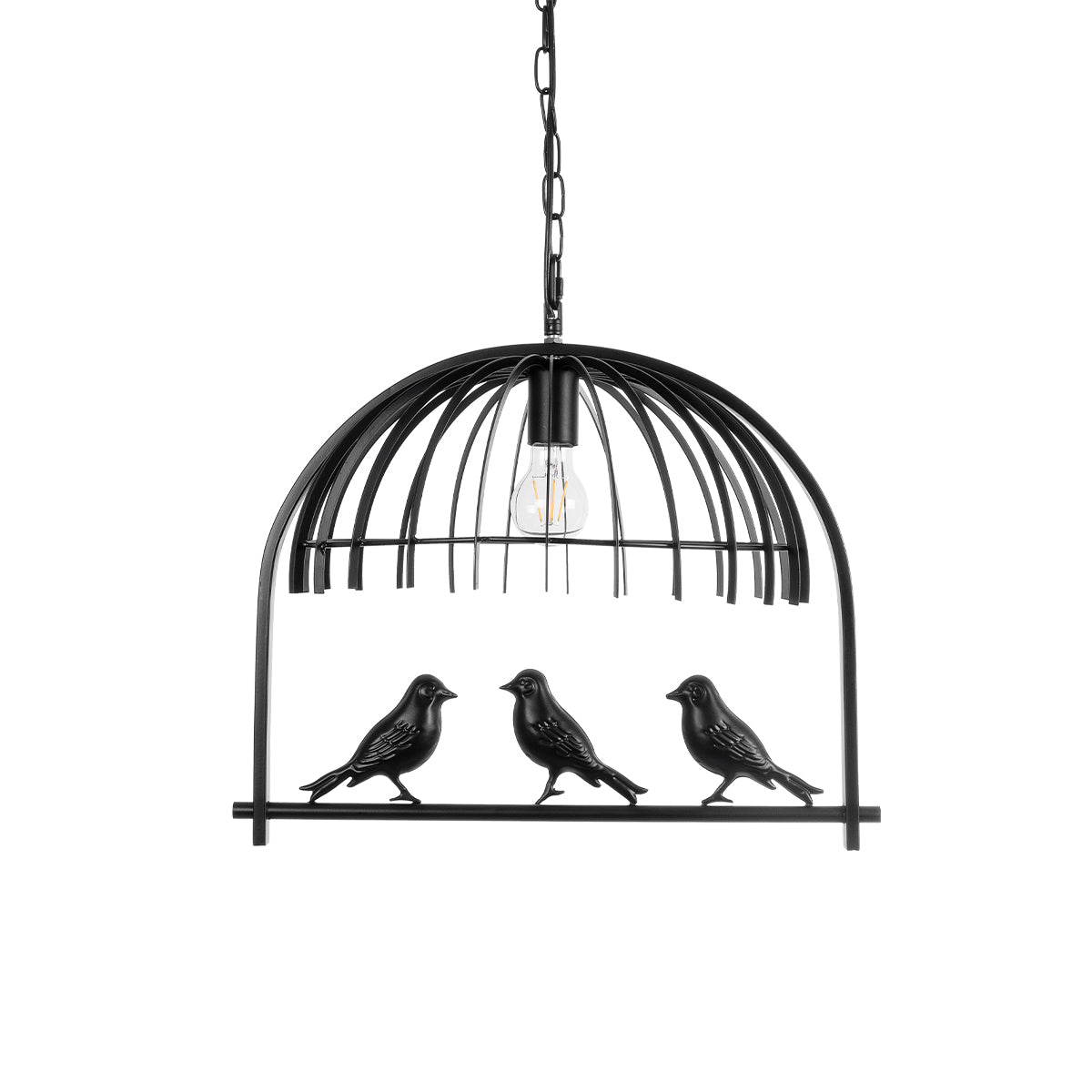 GLOBOSTAR® NEST 01640 Vintage Κρεμαστό Φωτιστικό Οροφής με Ντουί 1 x E27 AC 220-240V IP20 - Μαύρο & Πράσινο - Μ48 x Π38 x Υ40cm - ledmania.gr