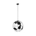 GLOBOSTAR® EARTH 01663 Vintage Κρεμαστό Φωτιστικό Οροφής με Ντουί 1 x E27 AC 220-240V IP20 - Μαύρο - Μ41 x Π41 x Υ41cm - ledmania.gr