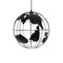 GLOBOSTAR® EARTH 01663 Vintage Κρεμαστό Φωτιστικό Οροφής με Ντουί 1 x E27 AC 220-240V IP20 - Μαύρο - Μ41 x Π41 x Υ41cm - ledmania.gr