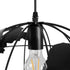 GLOBOSTAR® EARTH 01663 Vintage Κρεμαστό Φωτιστικό Οροφής με Ντουί 1 x E27 AC 220-240V IP20 - Μαύρο - Μ41 x Π41 x Υ41cm - ledmania.gr