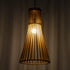 GloboStar® SCANDINAVIA 01700 Boho Κρεμαστό Φωτιστικό Πλέγμα Μονόφωτο 1 x E27 IP20 Μπεζ Ξύλο - Μ25 x Π25 x Y45cm - ledmania.gr
