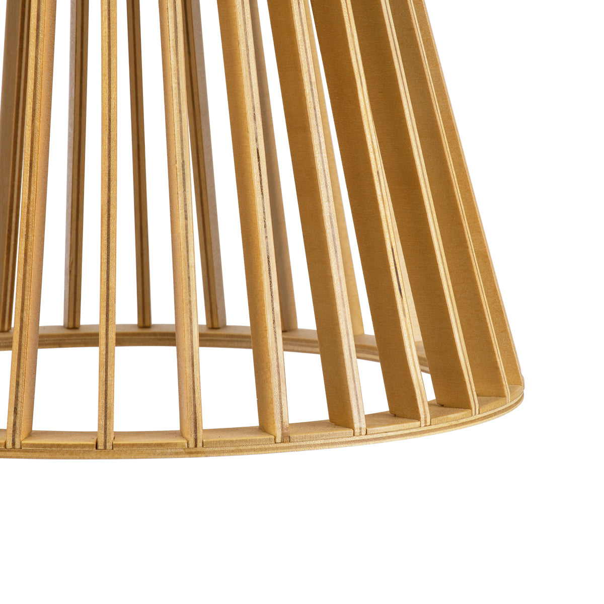 GloboStar® SCANDINAVIA 01700 Boho Κρεμαστό Φωτιστικό Πλέγμα Μονόφωτο 1 x E27 IP20 Μπεζ Ξύλο - Μ25 x Π25 x Y45cm - ledmania.gr