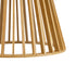GloboStar® SCANDINAVIA 01700 Boho Κρεμαστό Φωτιστικό Πλέγμα Μονόφωτο 1 x E27 IP20 Μπεζ Ξύλο - Μ25 x Π25 x Y45cm - ledmania.gr