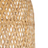 GloboStar® CALERO 01710 Boho Μοντέρνο Κρεμαστό Πλέγμα Μονόφωτο 1 x E27 IP20 Μπεζ Ξύλο - Μ25 x Π25 x Υ50cm - ledmania.gr