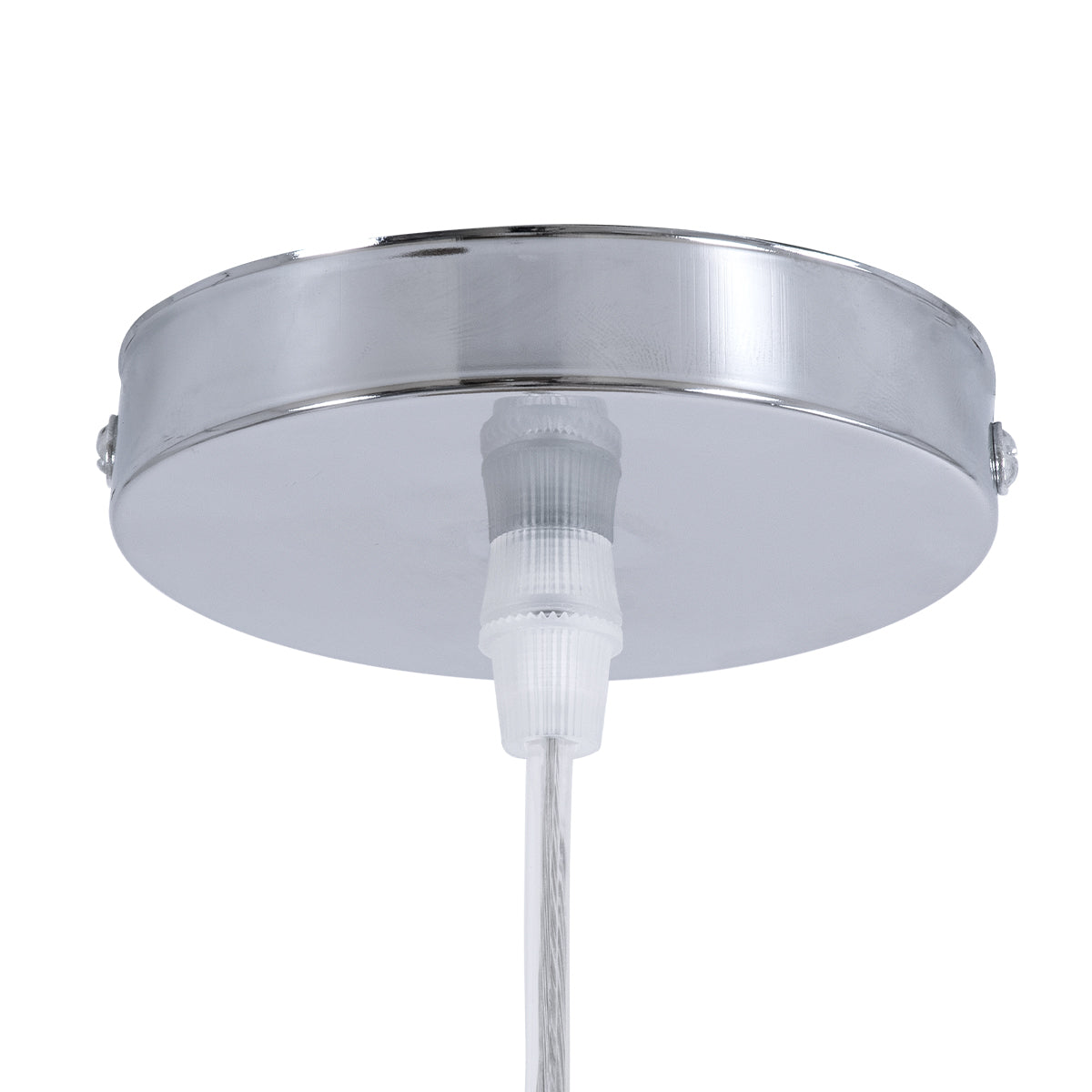 GloboStar® CALERO 01710 Boho Μοντέρνο Κρεμαστό Πλέγμα Μονόφωτο 1 x E27 IP20 Μπεζ Ξύλο - Μ25 x Π25 x Υ50cm - ledmania.gr