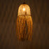 GloboStar® MANILA 01713 Boho Κρεμαστό Φωτιστικό Πλέγμα Μονόφωτο 1 x E27 IP20 Μπεζ Ξύλο - Μ25 x Π25 x Υ60cm - ledmania.gr