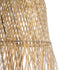 GloboStar® MANILA 01713 Boho Κρεμαστό Φωτιστικό Πλέγμα Μονόφωτο 1 x E27 IP20 Μπεζ Ξύλο - Μ25 x Π25 x Υ60cm - ledmania.gr