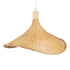GloboStar® CUBA 01717 Boho Κρεμαστό Φωτιστικό Ανάρτηση Μονόφωτο 1 x E27 IP20 Μπεζ Ξύλο - Μ43 x Π43 x Y30cm - ledmania.gr