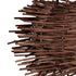GloboStar® MINORCA 01732 Boho Κρεμαστό Φωτιστικό Ανάρτηση Μονόφωτο 1 x E27 IP20 Καφέ Ξύλο - Μ30 x Π30 x Y18cm - ledmania.gr