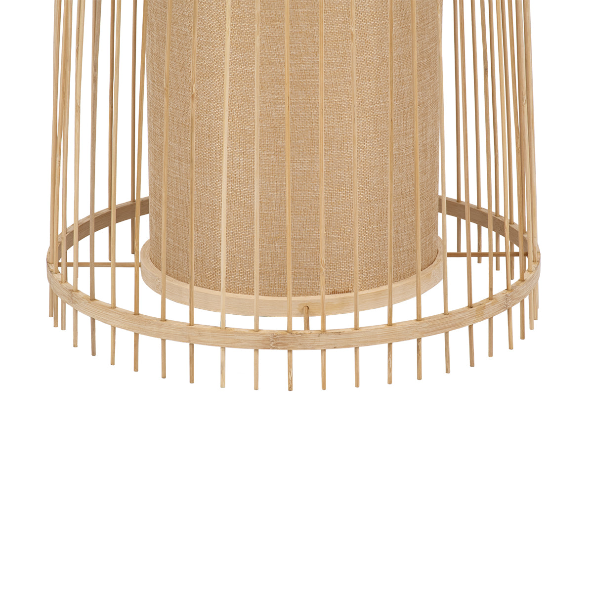 GLOBOSTAR® AZORES 01755 Boho Επιδαπέδιο Φωτιστικό με Ντουί 1 x E27 AC 220-240V IP20 - Μπεζ - Μ40 x Π40 x Υ150cm - ledmania.gr