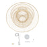 GloboStar® BALI 01758 Boho Κρεμαστό Φωτιστικό Οροφής Μονόφωτο 1 x E27 Μπεζ Ξύλινο Μπαμπού Πλέγμα Φ100 x Y60cm - ledmania.gr
