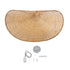 GLOBOSTAR® CUBA 01767 Boho Κρεμαστό Φωτιστικό Οροφής με Ντουί 1 x E27 AC 220-240V IP20 - Μπεζ - Μ80 x Π80 x Υ49cm - ledmania.gr