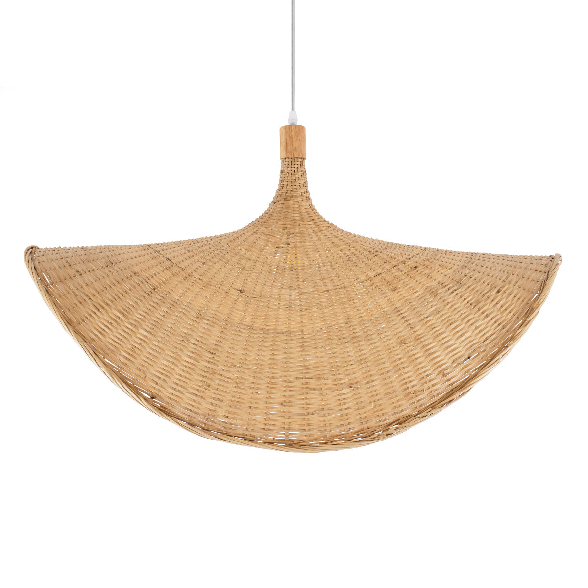 GLOBOSTAR® CUBA 01767 Boho Κρεμαστό Φωτιστικό Οροφής με Ντουί 1 x E27 AC 220-240V IP20 - Μπεζ - Μ80 x Π80 x Υ49cm - ledmania.gr