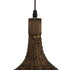 GLOBOSTAR® CUBA 01768 Boho Κρεμαστό Φωτιστικό Οροφής με Ντουί 1 x E27 AC 220-240V IP20 - Καφέ - Μ80 x Π80 x Υ49cm - ledmania.gr