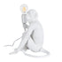 GloboStar® APES 01808 Μοντέρνο Φωτιστικό Πορτατίφ Λαμπατέρ Μονόφωτο 1 x E27 Λευκό Φιγούρα L30 x W27 x H30cm - ledmania.gr