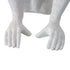 GloboStar® APES 01808 Μοντέρνο Φωτιστικό Πορτατίφ Λαμπατέρ Μονόφωτο 1 x E27 Λευκό Φιγούρα L30 x W27 x H30cm - ledmania.gr