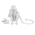 GloboStar® APES 01808 Μοντέρνο Φωτιστικό Πορτατίφ Λαμπατέρ Μονόφωτο 1 x E27 Λευκό Φιγούρα L30 x W27 x H30cm - ledmania.gr