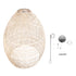 GloboStar® MALIBU 01813 Μοντέρνο Κρεμαστό Φωτιστικό Οροφής Μονόφωτο 1 x E27 Μπεζ Μπαμπού Καμπάνα Φ120 x Υ156cm - ledmania.gr