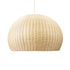 GloboStar® RAITO 01826 Boho Κρεμαστό Φωτιστικό Οροφής Μονόφωτο 1 x E27 AC220-240V IP20 - Φ100 x Υ63cm - Μπεζ Ξύλινο Μπαμπού Πλέγμα Καμπάνα - ledmania.gr